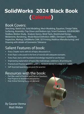 Livre noir de SolidWorks 2024 : (coloré) - SolidWorks 2024 Black Book: (Colored)