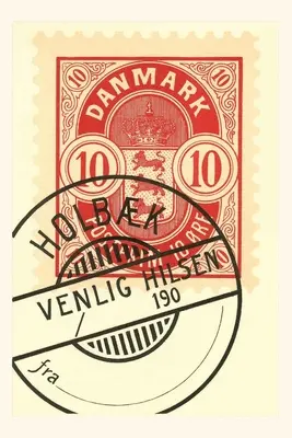 Journal d'époque Timbre danois annulé - Vintage Journal Cancelled Danish Stamp