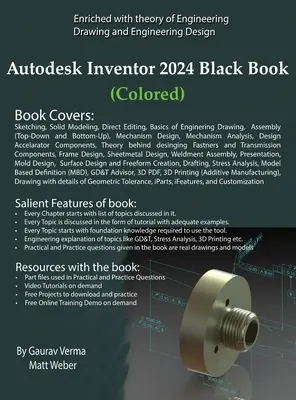 Livre noir d'Autodesk Inventor 2024 - Autodesk Inventor 2024 Black Book