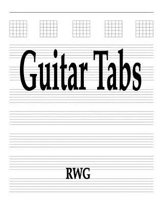 Guitare Tabs : 50 Pages 8.5 X 11 - Guitar Tabs: 50 Pages 8.5 X 11