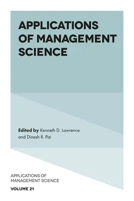 Applications des sciences de gestion - Applications of Management Science