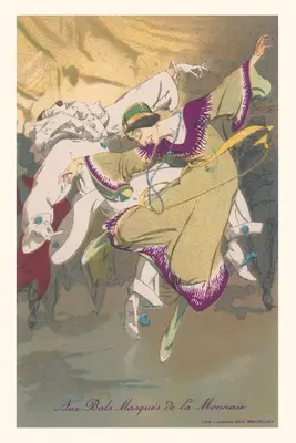 Journal d'époque Boule masquée française - Vintage Journal French Masqued Ball