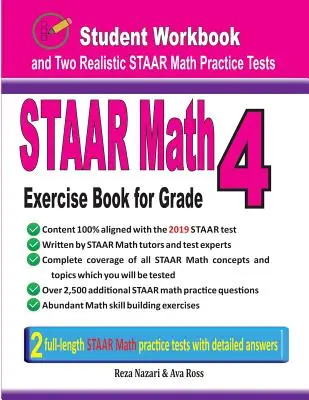 STAAR Math Exercise Book for Grade 4 : Student Workbook and Two Realistic STAAR Math Tests - STAAR Math Exercise Book for Grade 4: Student Workbook and Two Realistic STAAR Math Tests