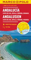 Andalousie, Costa Del Sol, Séville, Cordoue, Grenade Marco Polo Map - Andalusia, Costa Del Sol, Seville, Cordoba, Granada Marco Polo Map