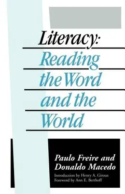 Alphabétisation : Lire la parole et le monde - Literacy: Reading the Word and the World