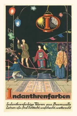 Journal d'époque Lanternes chinoises Art déco - Vintage Journal Art Deco Chinese Lanterns