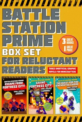 Le coffret Battle Station Prime non officiel pour les lecteurs débutants : Des romans graphiques illustrés de grand intérêt pour les Minecrafters - The Unofficial Battle Station Prime Box Set for Beginner Readers: High-Interest, Illustrated Graphic Novels for Minecrafters