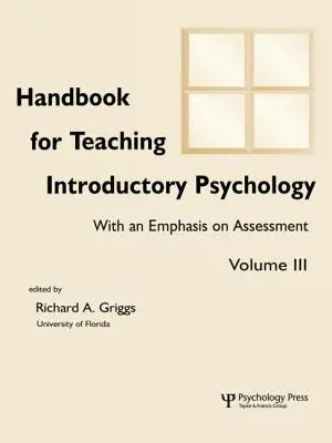 Manuel pour l'enseignement de l'introduction à la psychologie : Volume II - Handbook for Teaching Introductory Psychology: Volume II