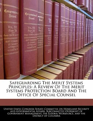 Safeguarding the Merit Systems Principles : A Review of the Merit Systems Protection Board and the Office of Special Counsel (Examen du Conseil de protection des systèmes de mérite et de l'Office of Special Counsel) - Safeguarding the Merit Systems Principles: A Review of the Merit Systems Protection Board and the Office of Special Counsel
