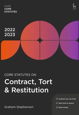 Statuts fondamentaux du droit des contrats, de la responsabilité civile et de la restitution 2022-23 - Core Statutes on Contract, Tort & Restitution 2022-23