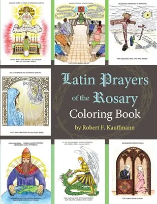 Livre de coloriage des prières latines du Rosaire - Latin Prayers of the Rosary Coloring Book