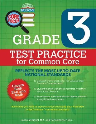 Core Focus Grade 3 : Test Practice for Common Core (en anglais) - Core Focus Grade 3: Test Practice for Common Core