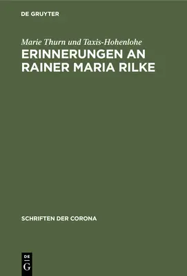 Erinnerungen an Rainer Maria Rilke (en anglais) - Erinnerungen an Rainer Maria Rilke