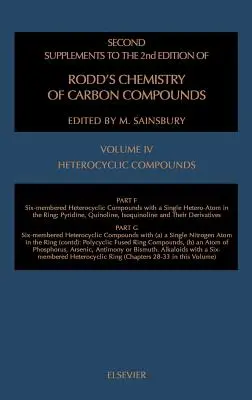 Composés hétérocycliques Ssrcc IV Partie F : Composés hétéro à six membres Atome hétéro unique dans l'anneau Partie G (partielle) : Composé hétérocyclique à six membres - Heterocyclic Compounds Ssrcc IV Part F: Six-Membered Heter Comp Single Heter-Atom in the Ringpart G (Partial): Six Membered Heter Comp