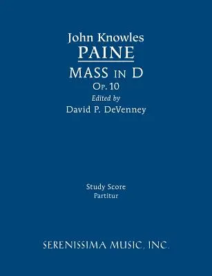 Messe en ré, op.10 : partition d'étude - Mass in D, Op.10: Study score