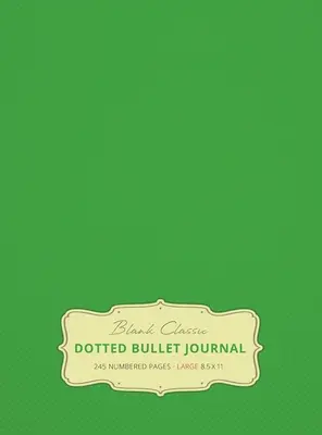 Grand Bullet Journal 8.5 x 11 à points (vert printemps #15) à couverture rigide - 245 pages numérotées - Large 8.5 x 11 Dotted Bullet Journal (Spring Green #15) Hardcover - 245 Numbered Pages