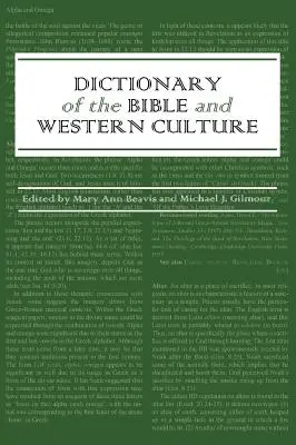 Dictionnaire de la Bible et de la culture occidentale - Dictionary of the Bible and Western Culture
