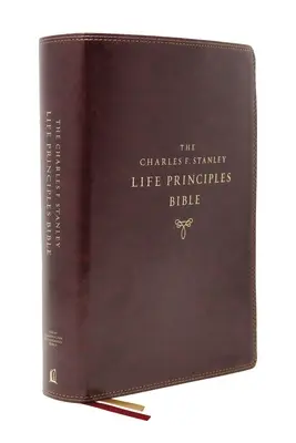 Nasb, Charles F. Stanley Life Principles Bible, 2e édition, Leathersoft, Burgundy, Comfort Print : Sainte Bible, New American Standard Bible - Nasb, Charles F. Stanley Life Principles Bible, 2nd Edition, Leathersoft, Burgundy, Comfort Print: Holy Bible, New American Standard Bible