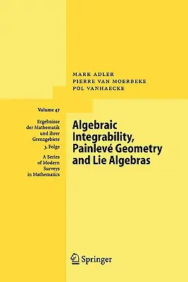 Intégrabilité algébrique, géométrie de Painlev et algèbres de Lie - Algebraic Integrability, Painlev Geometry and Lie Algebras