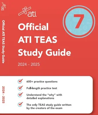 Guide officiel d'étude des thés de l'Ati 7 (édition 2024-2025) - Official Ati Teas Study Guide 7 (2024-2025 Edition)