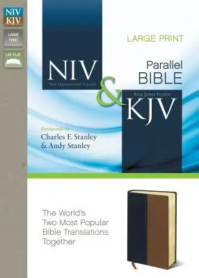 Bible Side-By-Side-PR-NIV/KJV-Large Print (en anglais) - Side-By-Side Bible-PR-NIV/KJV-Large Print