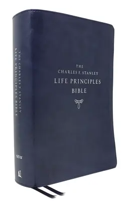 Niv, Charles F. Stanley Life Principles Bible, 2e édition, Leathersoft, Blue, Comfort Print : Sainte Bible, Nouvelle Version Internationale - Niv, Charles F. Stanley Life Principles Bible, 2nd Edition, Leathersoft, Blue, Comfort Print: Holy Bible, New International Version