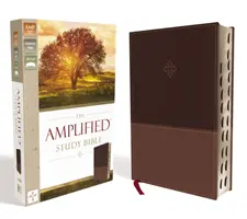 Bible d'étude amplifiée, simili cuir, marron, indexée - Amplified Study Bible, Imitation Leather, Brown, Indexed