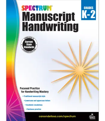 Spectrum Manuscript Handwriting, grades K - 2 - Spectrum Manuscript Handwriting, Grades K - 2