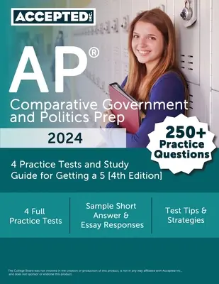 AP Comparative Government and Politics Prep 2024 : 4 tests pratiques et un guide d'étude pour obtenir une note de 5 [4e édition]. - AP Comparative Government and Politics Prep 2024: 4 Practice Tests and Study Guide for Getting a 5 [4th Edition]