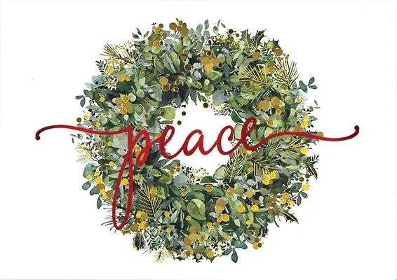 Wreath of Peace Deluxe Boxed Holiday Cards (en anglais) - Wreath of Peace Deluxe Boxed Holiday Cards