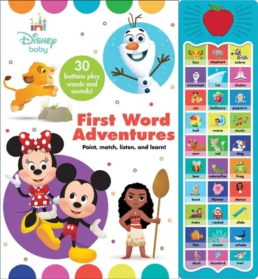 Livre de sons Apple Disney Baby First Word Adventures - Apple Disney Baby First Word Adventures Sound Book