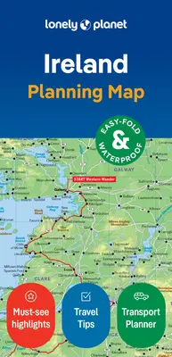 Carte de planification Lonely Planet Irlande - Lonely Planet Ireland Planning Map