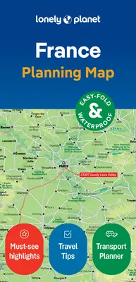 Carte de planification Lonely Planet France - Lonely Planet France Planning Map