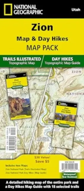 Zion National Day Hikes and National Park [Map Pack Bundle] (en anglais) - Zion National Day Hikes and National Park [Map Pack Bundle]