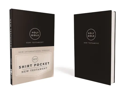 Niv, Nouveau Testament à pochettes, Leathersoft, noir, imprimé confort - Niv, Shirt Pocket New Testament, Leathersoft, Black, Comfort Print