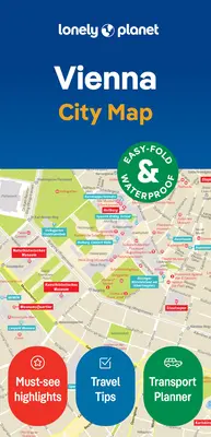 Carte de la ville de Vienne de Lonely Planet - Lonely Planet Vienna City Map