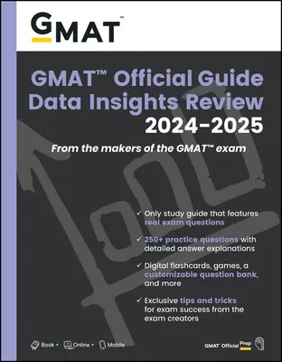 GMAT Official Guide Data Insights Review 2024-2025 : Livre + banque de questions en ligne - GMAT Official Guide Data Insights Review 2024-2025: Book + Online Question Bank