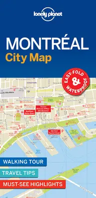 Carte de la ville de Montréal de Lonely Planet - Lonely Planet Montreal City Map