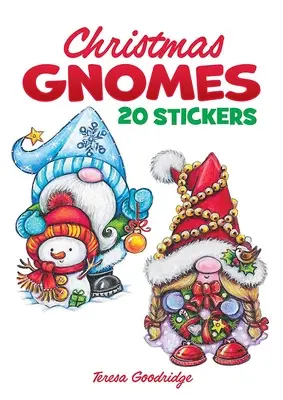 Gnomes de Noël : 20 autocollants - Christmas Gnomes: 20 Stickers