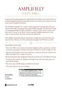 Bible d'étude amplifiée, simili cuir, marron - Amplified Study Bible, Imitation Leather, Brown