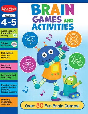 Brain Games and Activities, Ages 4 - 5 Workbook (en anglais) - Brain Games and Activities, Ages 4 - 5 Workbook