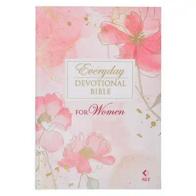 NLT Holy Bible Everyday Devotional Bible for Women New Living Translation, rose imprimé floral - NLT Holy Bible Everyday Devotional Bible for Women New Living Translation, Pink Printed Floral