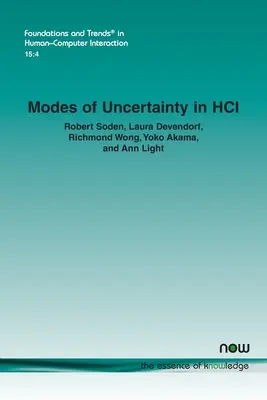 Modes d'incertitude dans les IHM - Modes of Uncertainty in HCI