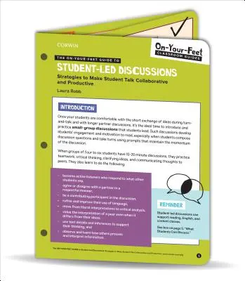 The On-Your-Feet Guide to Student-Led Discussions : Stratégies pour rendre les discussions entre étudiants collaboratives et productives - The On-Your-Feet Guide to Student-Led Discussions: Strategies to Make Student Talk Collaborative and Productive