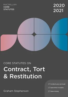 Statuts fondamentaux sur les contrats, la responsabilité civile et la restitution 2020-21 - Core Statutes on Contract, Tort & Restitution 2020-21